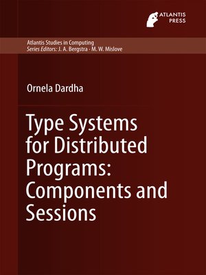 cover image of Type Systems for Distributed Programs